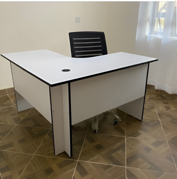 1200mm Modern Curved Office Desk with built-in drawers and color options