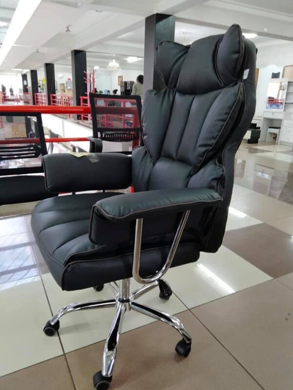 Elegant PU Leather Butterfly Office Chair with ergonomic design and adjustable features.