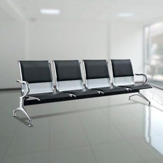 Airport 4-Link Waiting Office Bench with modular design and cushioned seats