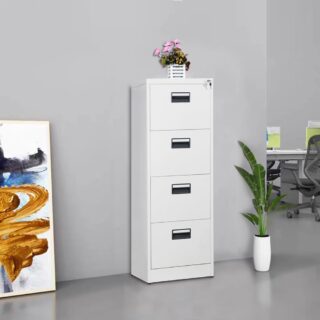 4-Drawer Metallic Filing Cabinet