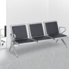 Three-seater bench for waiting rooms, with a modern design and durable construction, suitable for high-traffic areas.