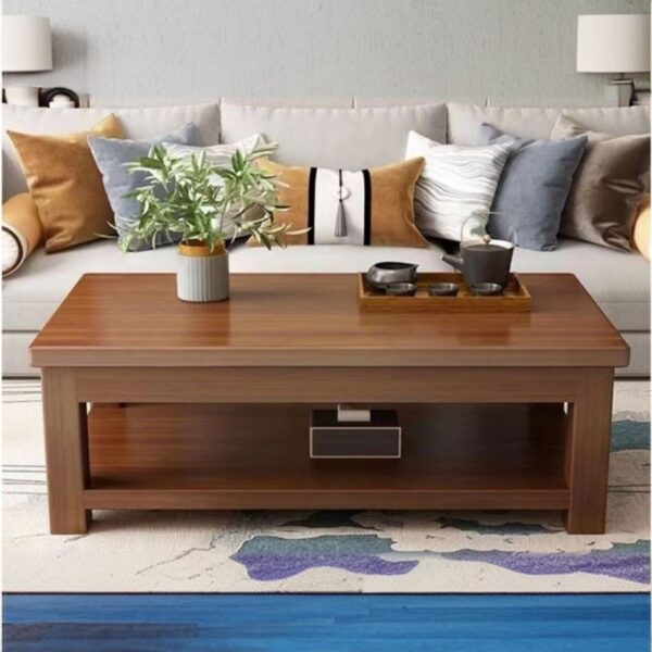 Modern Wooden Coffee Table with Ample Storage for Offices and Homes