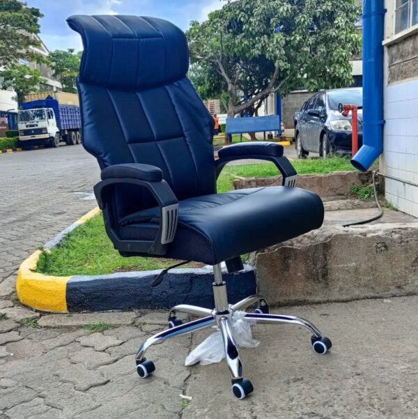 Executive High Back Office Chair with premium leather upholstery, high back support, and padded armrests.