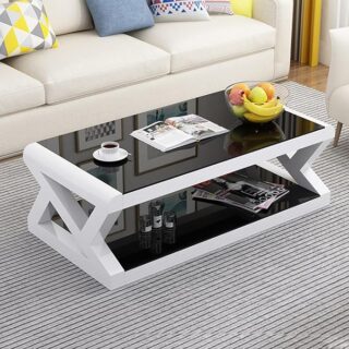 Small Center Modern Coffee Table with a sleek design, perfect for compact living spaces.