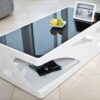Small Center Modern Coffee Table with a sleek design, perfect for compact living spaces.