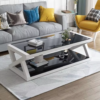 Small Center Modern Coffee Table with a sleek design, perfect for compact living spaces.