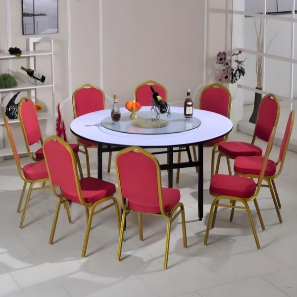 conference chair, banquet chair, stackable chair, hotel seating, event chair, red banquet chair, padded conference chair, durable stackable chair, professional event seating, banquet furniture