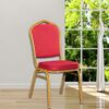 conference chair, banquet chair, stackable chair, hotel seating, event chair, red banquet chair, padded conference chair, durable stackable chair, professional event seating, banquet furniture