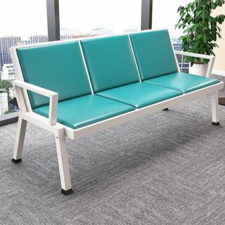 tainless steel waiting chair, three-seater reception chair, office waiting room furniture, ergonomic waiting chair, PU leather reception chair, modern waiting room chairs, durable office seating, hospital waiting chairs, conference room seating, salon reception chairs