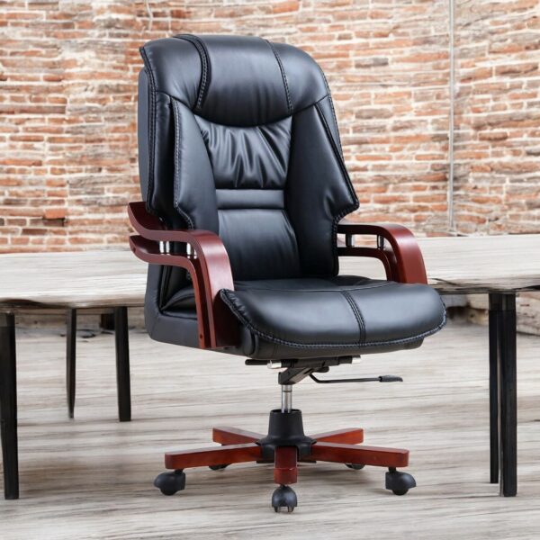 Boss Office Leather Chair with premium leather and modern design for executive comfort.