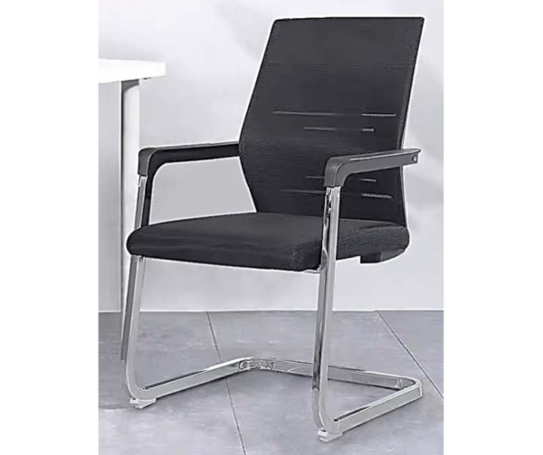 mesh office chair, visitor chair, ergonomic visitor chair, office furniture, modern office chair, reception chair, durable office chair, office seating, armrest chair, stylish visitor chair