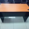 1400mm Cherry Office Desk with three drawers and built-in grommet for cable management, providing a spacious and organized workspace.