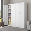Durable 2-door steel filing cabinet with a slim-line design, adjustable shelf, and lockable doors, ideal for versatile storage in office or home spaces.