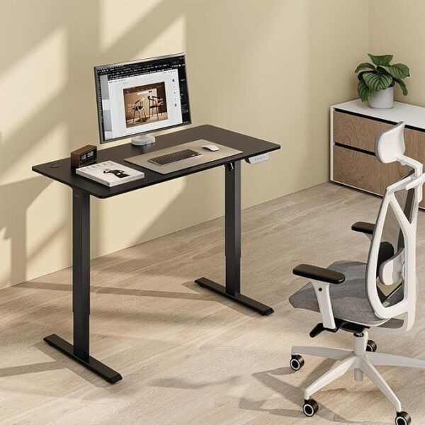 Electric Standing Desk with smooth electric lift and adjustable height feature, designed for modern workspaces.