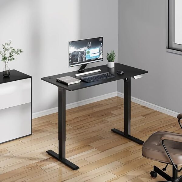 Electric Standing Desk with smooth electric lift and adjustable height feature, designed for modern workspaces.