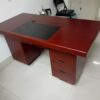 1.2-meter wooden executive office desk with drawers, CPU cabinet, and a keyboard tray.