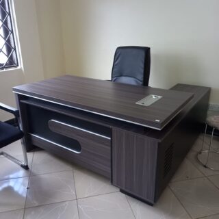 Executive L-Shaped Office Desk with storage drawers and a spacious workstation layout.